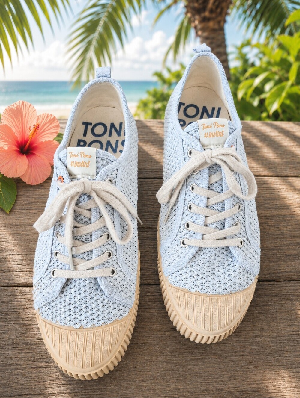 Toni Pons Instint Knit Sneakers Grayish Beige Lace-Up Shoes EU45 / US Men’s 11.5